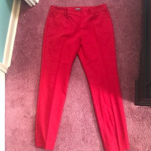 Express red dress pants